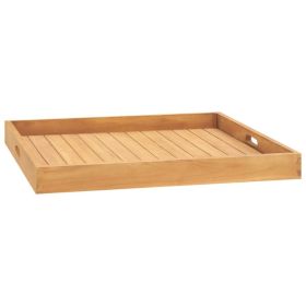 Serving Tray 27.6"x27.6" Solid Wood Teak