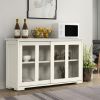 Sideboard Buffet Cupboard Storage Cabinet with Sliding Door