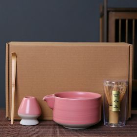 Matcha Tool Suit Japanese Gift Box (Option: Pink Suit Gift Box)