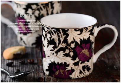 European Blue And White Mug (Option: Thistle300ML-300ml)